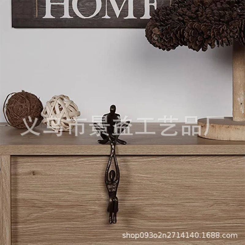 Man Lifting Woman Figurine Art Statue Lover Sculpture Ornament Home Desktop Decor Dancing Couple Sculpture Art Creative Artwork