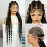 34" Cornrow & Twist Braids Wig | Full Lace Front | Baby Hair