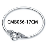 MINISO Charms de plata de ley 925 para pulseras originales de Harry Potter de 3 mm, colgantes para mujer, joyería DIY, regalos