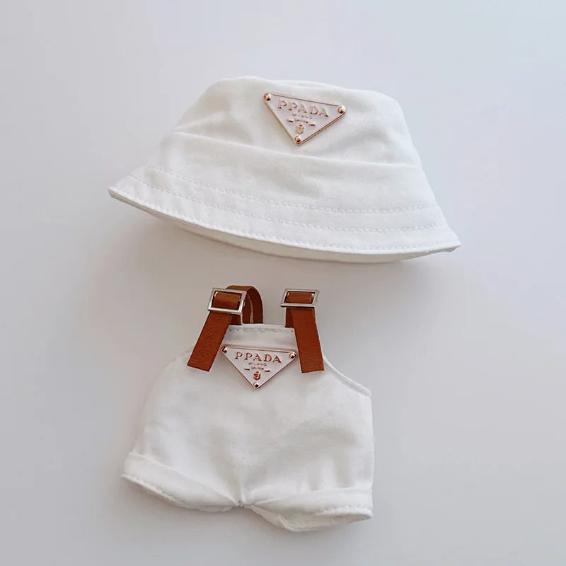 Popular Labubus DIY Doll Clothes Outfit For 17cm Labubu Hat Clothes Doll Accessory Cultivate Sitting Party Game Dolls Accessory
