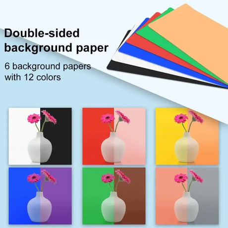 PULUZ 50cm Folding Portable Photo Studio Tent Box 3 Color Ring Light LED Photography Studio Box with 12 Color Background Board - Lootquake
