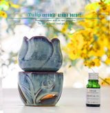 Tulip Ceramic Essential Oil Incense Burner Candle Oil Incense Burner Home Fragrance Accessories home decorations