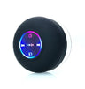 Nuevo altavoz inalámbrico LED Bluetooth impermeable para baño, minialtavoz portátil con ventosa grande, altavoz estéreo para deportes al aire libre