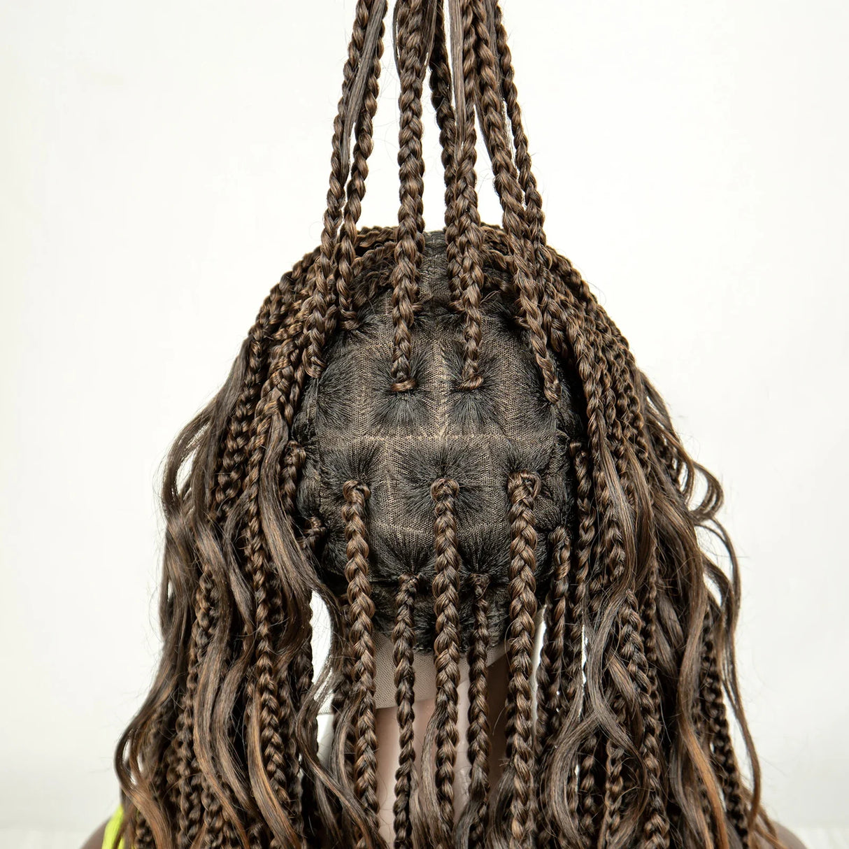 34" Ombre Curly Braids Wig | 1B/30 | Deep Wave | Full Lace | Baby Hair