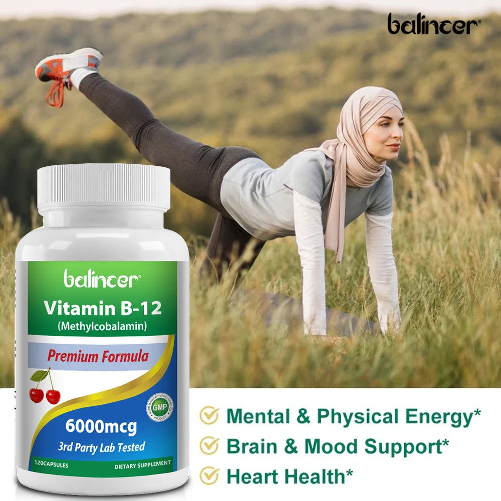 Vitamina B12: mejora el estado de ánimo, fortalece el cerebro, fortalece el sistema nervioso, aumenta la energía, promueve el metabolismo y mantiene la salud cardíaca.