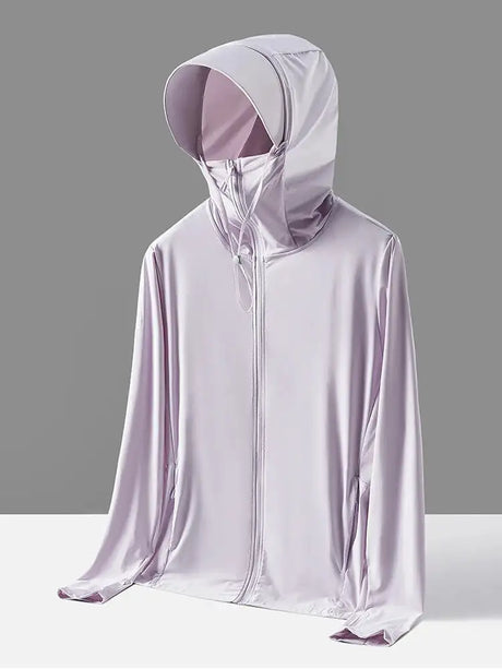 Summer UPF 100+ UV Proof Skin Coats Men Breathable Light Thin Cool Nylon Sun Protection Hooded Windbreaker Casual Jackets 8XL - Lootquake