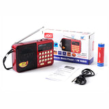 Enceinte Bluetooth portable, radio FM stéréo, sans fil, lecteur de carte TF USB, rechargeable, avec récepteur FM stéréo