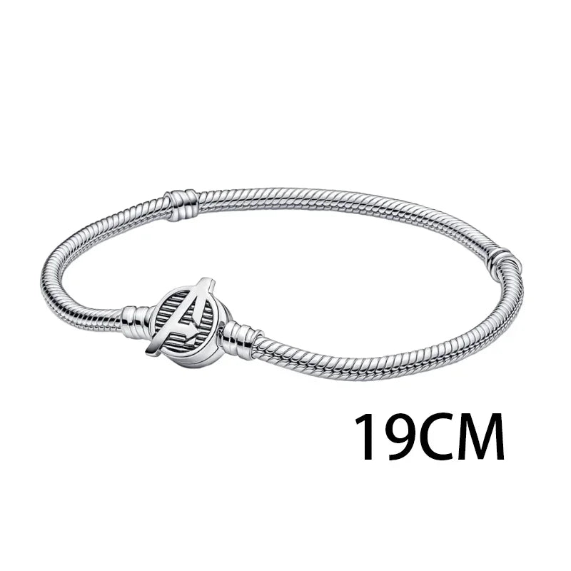MINISO Charms de plata de ley 925 para pulseras originales de Harry Potter de 3 mm, colgantes para mujer, joyería DIY, regalos