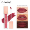 O.TWO.O 12 Color Liquid Lipstick Matte Finish Sexy Silky Lip Gloss Waterproof Kiss-proof Lasting Lip Glaze Lip Tint Cosmetics
