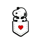 1 à 12 breloques de chaussures MINISO Snoopy, accessoires de dessin animé, sabots classiques, sandales, décoration de chaussures de jardin, bracelets, boucles, cadeaux pour enfants