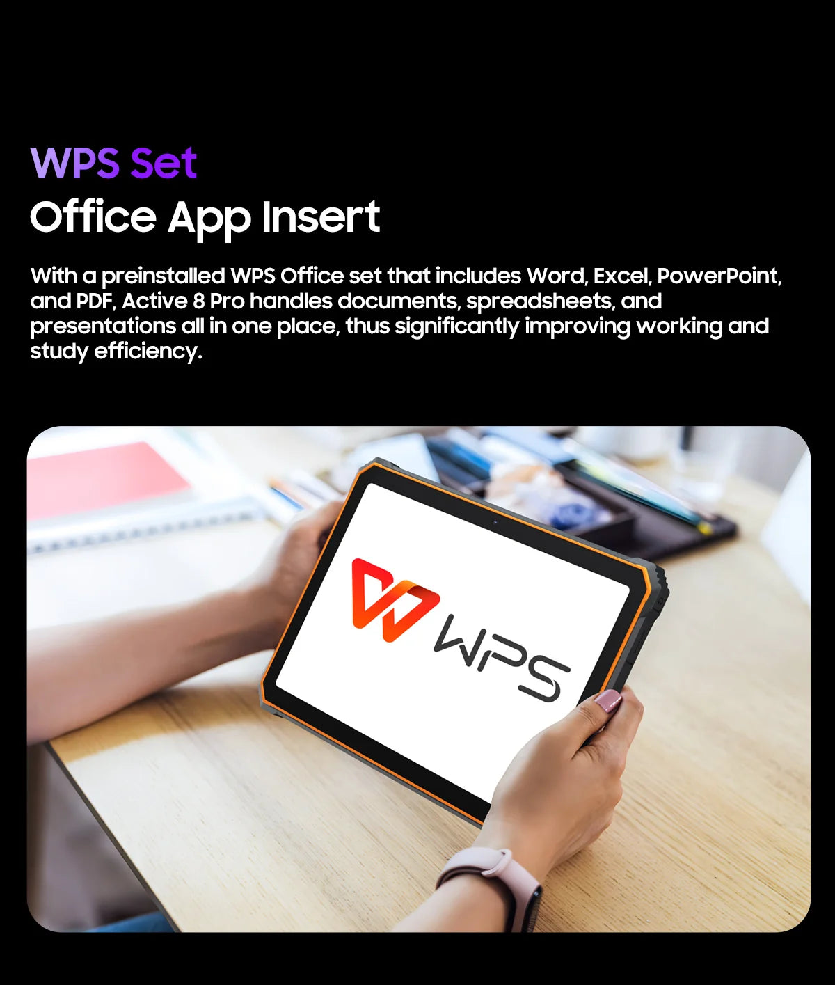 Tablette PC Blackview Active 8 Pro 16 Go 256 Go Batterie 22 000 mAh Android 13 Écran 2,4 K 10,36 pouces Caméra 16 Mpx + 48 Mpx Tablette robuste