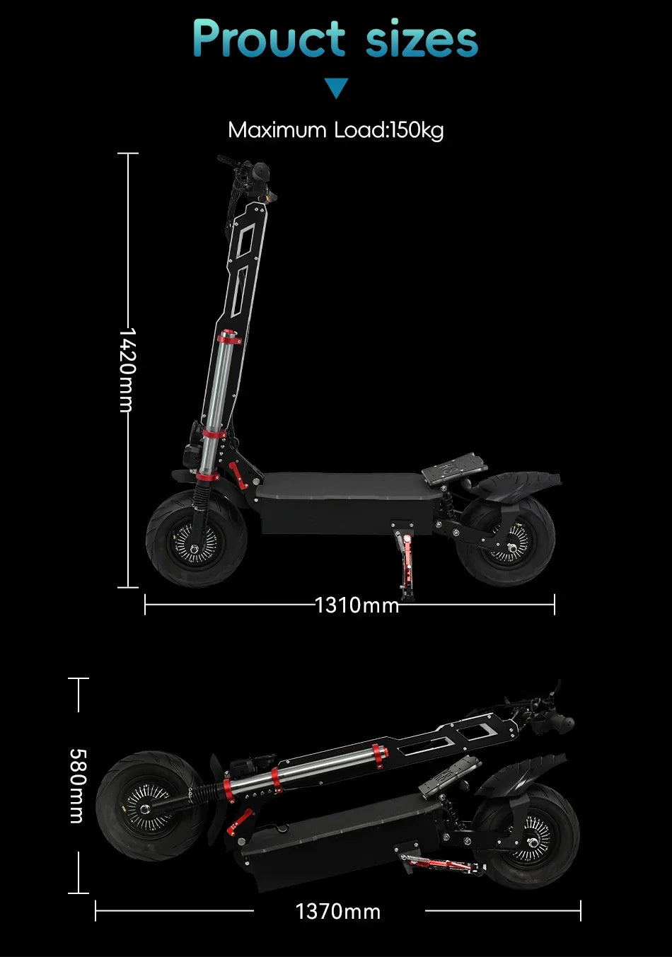 T6 6000W 60V 40ah Dual Motor Electric Scooter NFC Card Unlock E-Brake 11 Inch Tyres Max Speed 90km/h Foldable Electrics Scooter