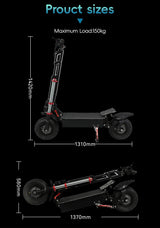 T6 6000W 60V 40ah Dual Motor Electric Scooter NFC Card Unlock E-Brake 11 Inch Tyres Max Speed 90km/h Foldable Electrics Scooter
