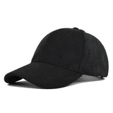 Solid Suede Retro Baseball Caps For Men Women Spring Autumn Street Snapback Hip Hop Hat Adjustable Faux Fur Sunscreen Visor Cap - Lootquake