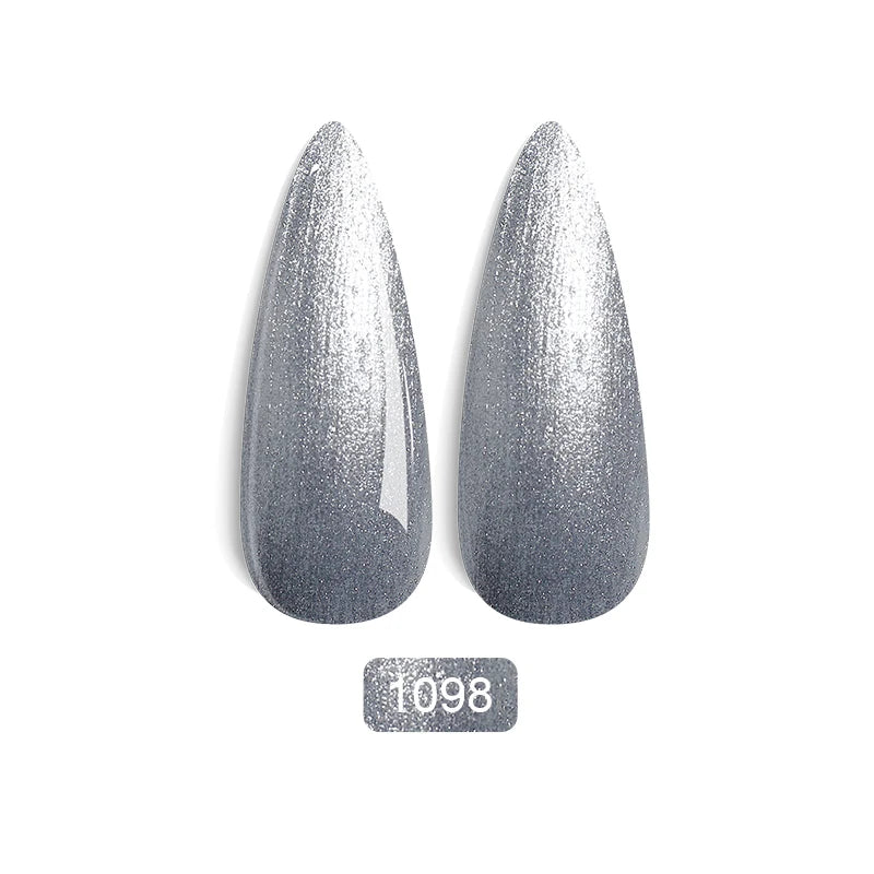 Rainbow Ghini Ultra Shiny Glitter Gel Nail Polish Semi-permanent Gellack UV Varnish Gold Silver Metal Gel Nail Art Wholesale Top