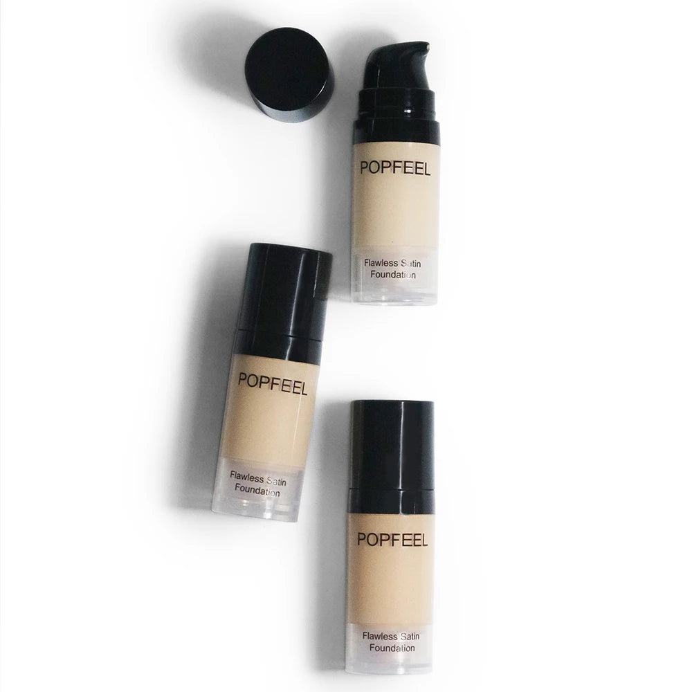 Fond de teint flou longue tenue POPFEEL : fini transparent, couvrance modulable et effet peau nue naturel | Maquillage impeccable