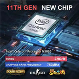 Russian keyboard 15.6 Inch DDR4 16GB RAM Intel Celeron N5095 WiFi Business Office Online Class Notebook Window 10 - Lootquake