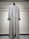 Ramadan Eid Mubarak Kaftan Robe Kimono Femme Musulmane Open Abaya Dubai Turkey Islam Muslim Long Dress For Women Pakistan Caftan - Lootquake