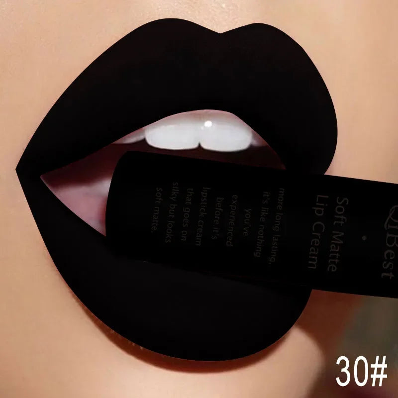 Pink Velvet Matte Lip Gloss Sexy Dark Red Moisturizing Liquid Lipsticks Waterproof Long Lasting Non-stick Cups Lips Glaze Makeup