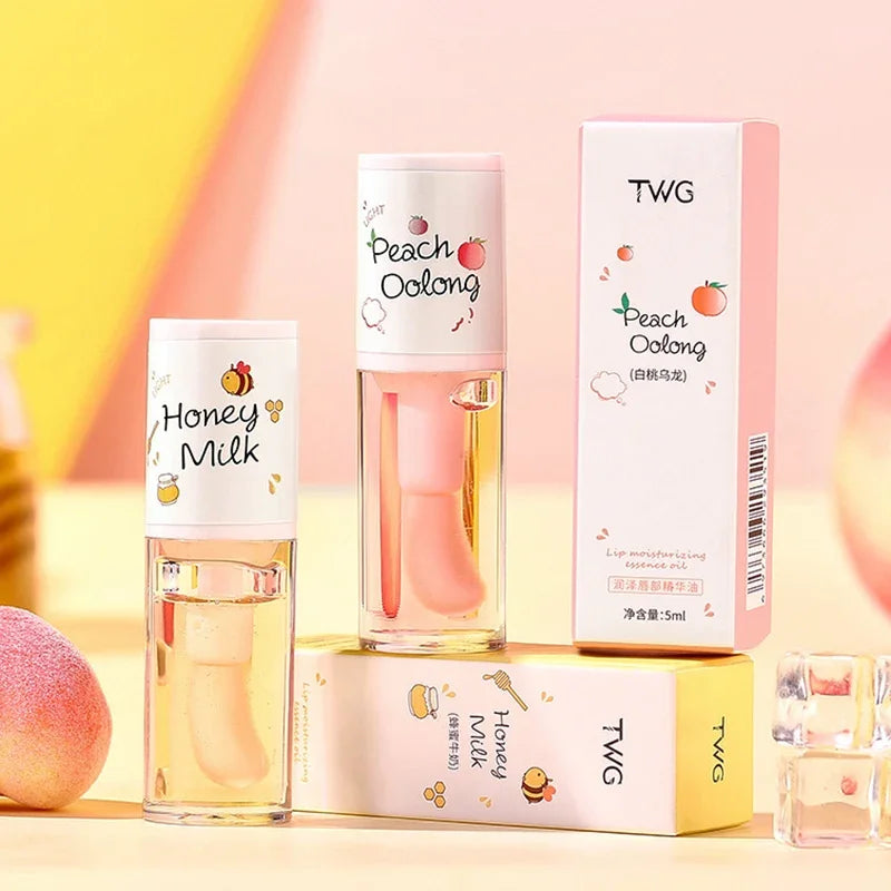 Moisturizing Balm Lip Gloss Labial Lips Moisturizer Jelly Lipstick Bright Oil Big Lip Brush Make Up Korean Beauty Cosmetics
