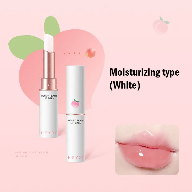 Honey Peach Lip Balm Color Change Lipstick Lips Plumper Moisturizing Hydrating Nourishing Beauty Lips Skin Carae Cosmetics