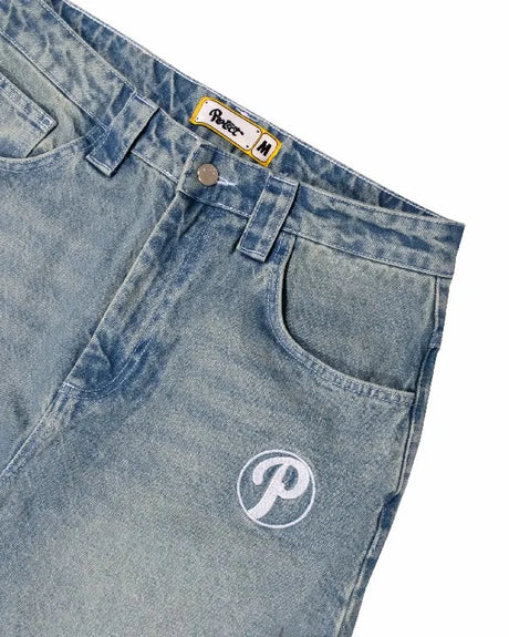 Streetwear Jeans Y2K Men Women Clothes Harajuku Hip Hop Letter Embroidered Vintage Blue Baggy Jeans High Waist Wide Leg Trousers - Lootquake