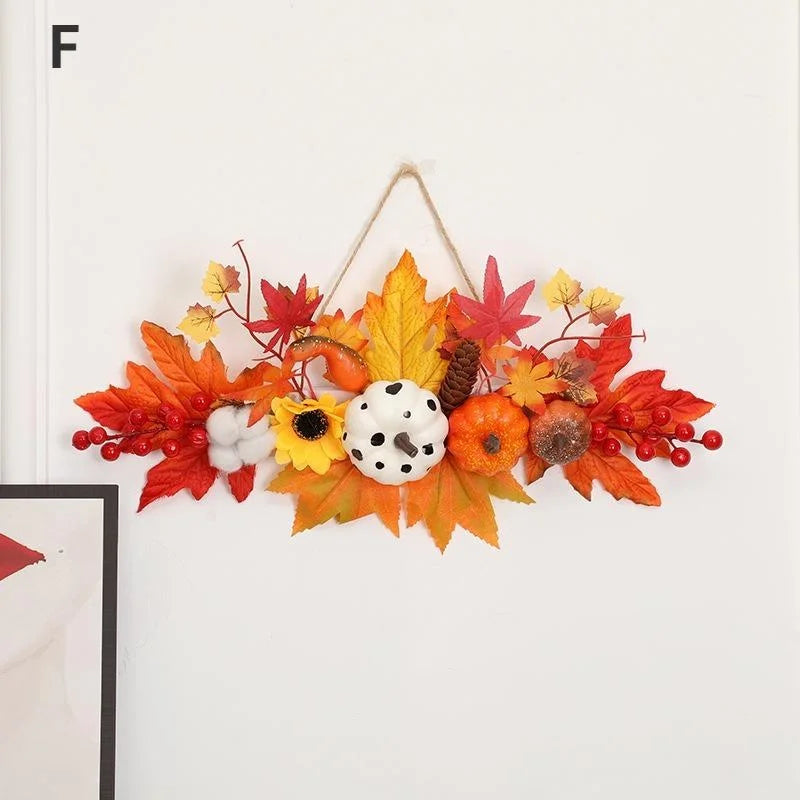Decoración de Halloween, hoja de arce, calabaza, colgante decorativo, festival de la cosecha, accesorios para colgar en la pared, decoración de otoño