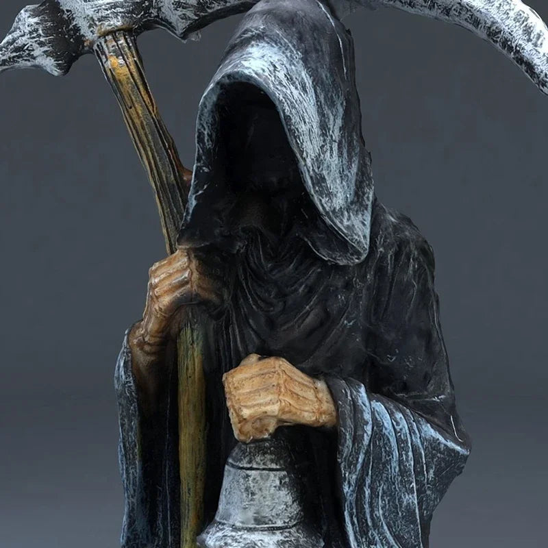 No one can escape, Death God, sacred Death God statue, religious decoration statue, Death God, sickle statue, altar