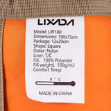 Saco de dormir portátil para exteriores Lixada de 190 x 75 cm, para acampar, viajar, senderismo, multifunción, ultraligero, 680 g, para mochileros.