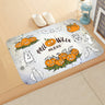 Halloween Theme  Pumpkin Witch Welcome Home Anti-Slip Door Mat Carpet  Decor Flannel Floor