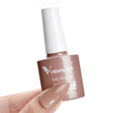 Venalisa Nail Gel Polish 7.5ml #758 Funny Bunny Milky White VIP3 Collection Long Wear Diamond Top Coat Soak Off UV LED Gel Nail