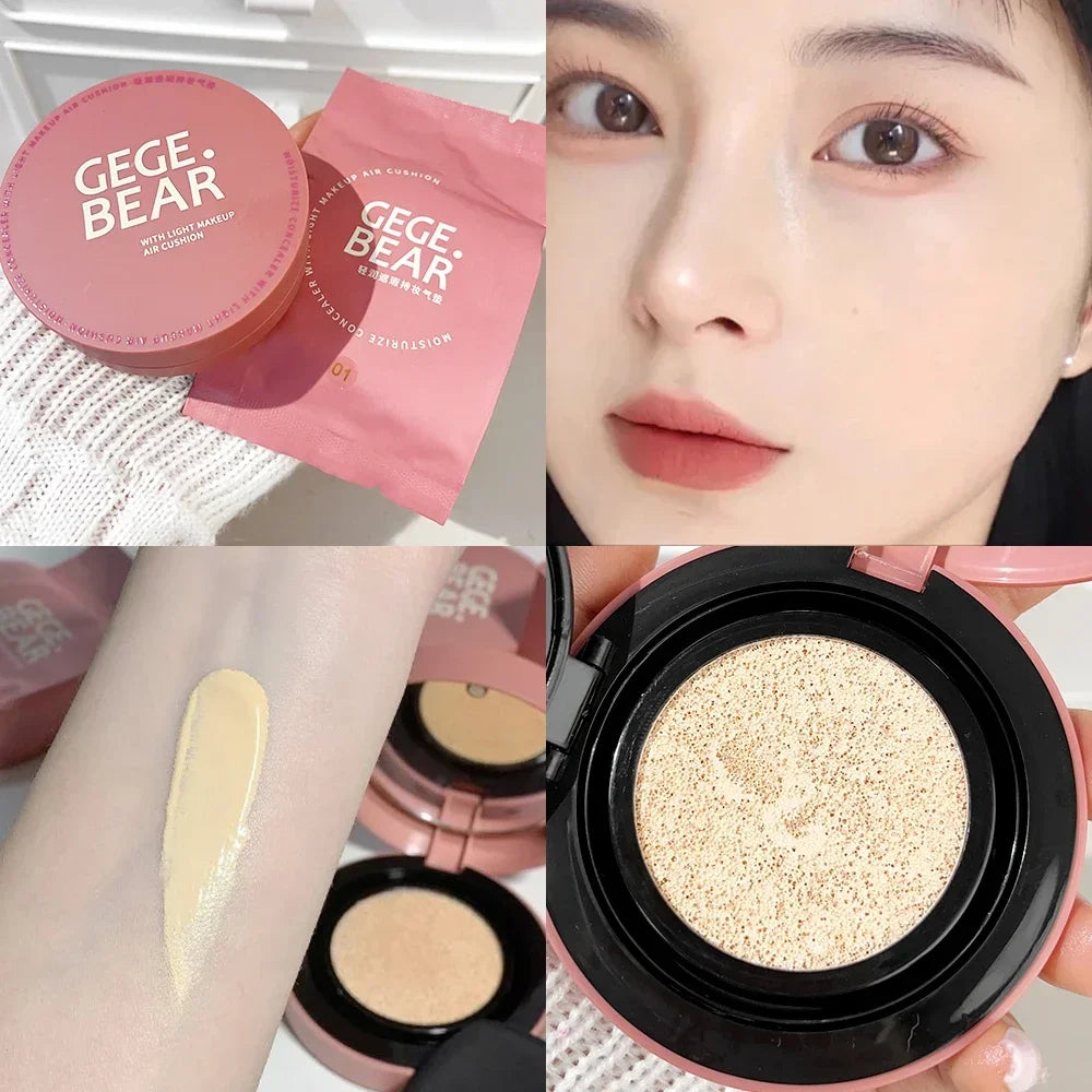Base de maquillaje con cojín de aire BB Cream, cobertura total, resistente al agua, duradera, control de grasa, corrector CC Cream, base de maquillaje facial, cosmética coreana