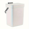 Contenedor de residuos de comida para cocina, pequeño contenedor de compostaje de encimera con tapa, contenedor de restos de comida sin olor, cubo de basura de pared
