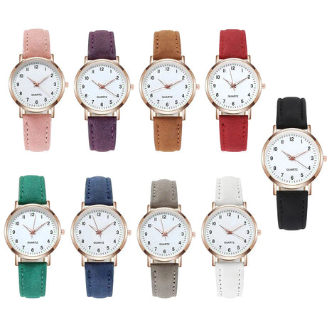Reloj Mujer Fashion Watch For Women Leather Belt Watches Ladies Luxury Analog Quartz Luminous Wristwatch Clock Relogio Feminino - Lootquake