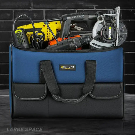 New Square Tool Bag with 30% More Capacity Waterproof Multi Pockets Tool Organizer Tool Pouch for Electrician Tools - Lootquake