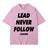 Rapper Chief Keef Lead Never Follow Leaders T Shirts Men Women Fashion Hip Hop Vintage T-shirt Cotton Casual Oversized T-shirts - Lootquake