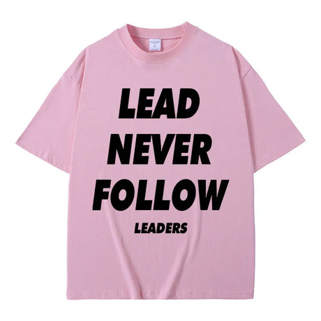 Rapper Chief Keef Lead Never Follow Leaders T Shirts Men Women Fashion Hip Hop Vintage T-shirt Cotton Casual Oversized T-shirts - Lootquake