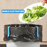 Garbage Bin Clip Household Kitchen Bathroom Office Bedroom Multifunctional Anti Slip Food Storage Garbage Bag Fixing Clip