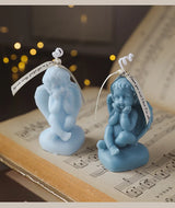 Vela perfumada con forma de ángel para decoración de habitación, estilo nórdico, que alivia la fatiga y crea un ambiente festivo para bodas y cumpleaños.