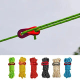 Outdoor 4M Reflective Guyline Camping Tent Cord Paracord Rope with Guyline Adjuster Tent Tarp Canopy Shelter Backpacking Rope - Lootquake