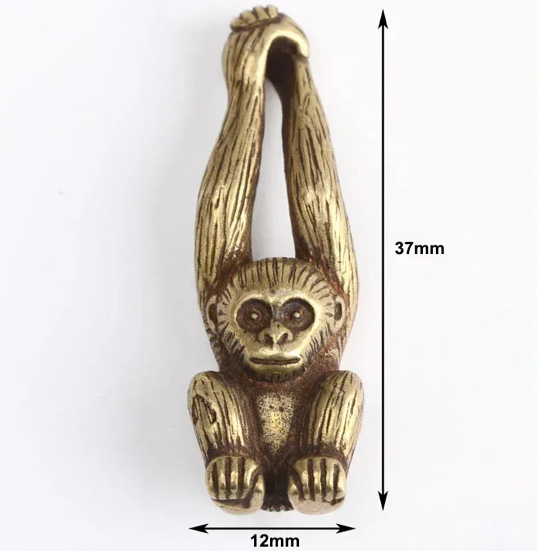 Statue Ornament Solid Brass Miniature Figurines Handmade Craft Living Room Office Home Decor Accessory Buddha Statue Pendant
