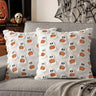 Halloween Decor for Bedroom Bed Living Room Sofa Cushion Cover White45X45CMCute Ghost Pumpkin Plush Faux Fur Pillow Covers Soft