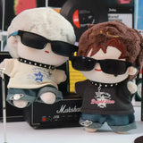 Ropa para muñecas Labubu, estilo hip hop americano, accesorios de ropa para muñecas V1 y V2, diseñador de ropa Labubu, juguete para muñecas de 15/17 cm