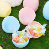 10/50PCS Colorful Easter Eggs Plastic Fillable Bird Pigeon Eggs DIY Craft Easter Party Home Decoration Funny Kids Opening Toys - Lootquake