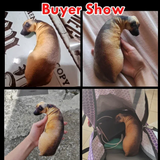 Cojín de perro 3D de peluche, muñeco de peluche realista, cojín para sofá, silla de oficina, decorativo, regalo creativo para el hogar