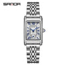 SANDA 1116 - Reloj de pulsera analógico para mujer, diseño elegante, esfera rectangular, resistente al agua, movimiento de cuarzo, ideal para negocios, 2024