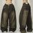 2024 New American Trend Retro Hip-hop Embroidery Pattern Baggy Jeans For Men And Women Y2K Harajuku Gothic Wide Pants Streetwear - Lootquake