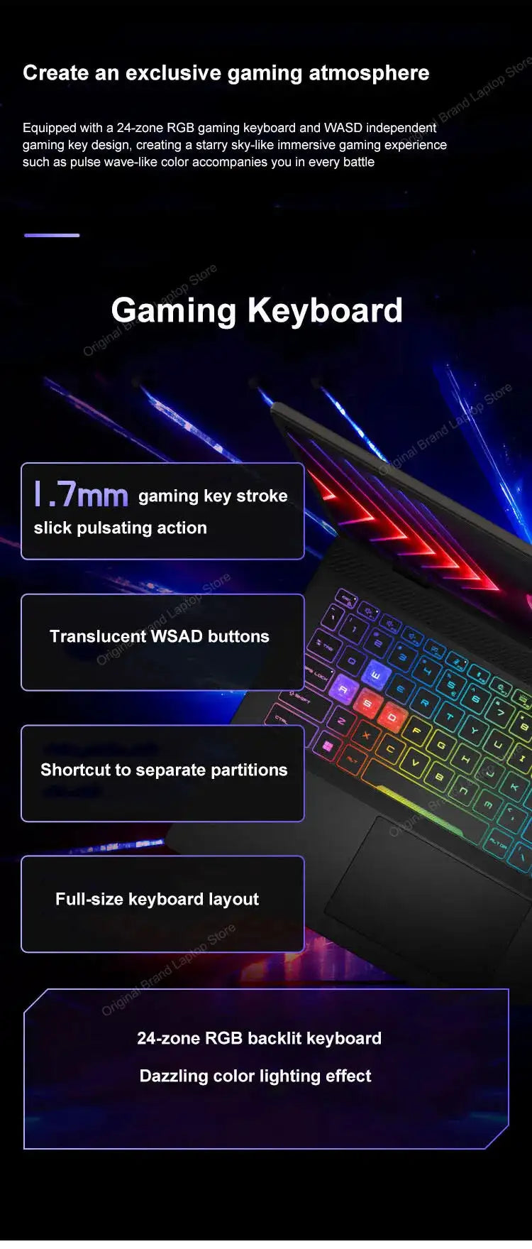2024 MSI Sword 17 HX Laptop 17 Inch 2.5K QHD 240Hz IPS Screen Netbook i7-14700HX 16GB 1TB SSD RTX4060 Gaming Notebook Computer - Lootquake
