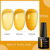 7ml Milky Jelly White Gel Nail Polish Natural Luster Long Lasting Nail Art All for Home DIY Manicure Soak Off UV LED Gel Vernis
