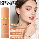 Fond de teint bionique 4 en 1, anti-cernes liquide, hydratant, couvrance totale, longue tenue, waterproof, spectre SPF50+, imite les couleurs